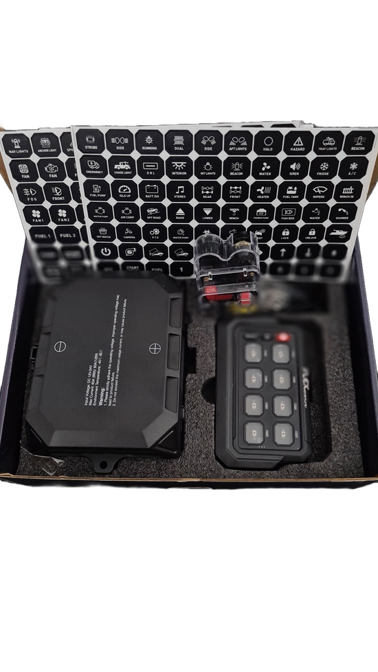 Flex Adventures FLEX 8G Wi-Fi Switch Panel | Wireless 8-Gang RGB Accessory Controller