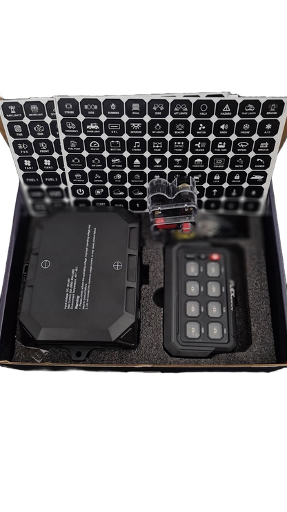 Flex Adventures FLEX 8G Wi-Fi Switch Panel | Wireless 8-Gang RGB Accessory Controller