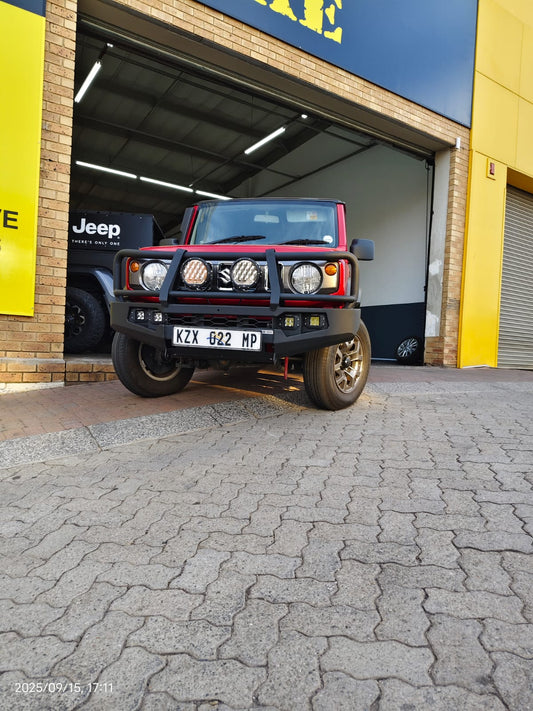 Suzuki Jimny Gen 4 Front Bullbar Bumper | Winch Ready | Fog Lights & Bash Plate | 3mm Mild Steel | SA-Made