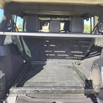 Jeep JKU Cargo Tray with 2 Brackets - Advanced 4x4
