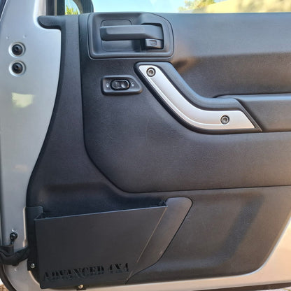 Jeep Wrangler JK / JKU Front Door Pockets Aluminium Set of 2 (2007-2018) - Advanced 4x4