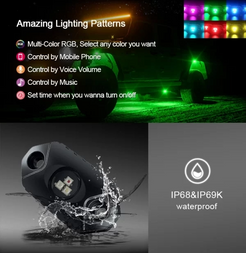 Flex RGB LED Rock Light Kit x6