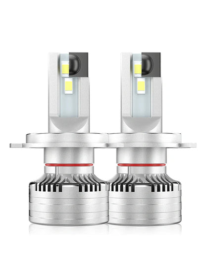 Flex Adventures F5 LED Headlight Bulb Set | H4 Dual Beam | 22,000 Lumen | 6500K | Plug & Play | 12–24V