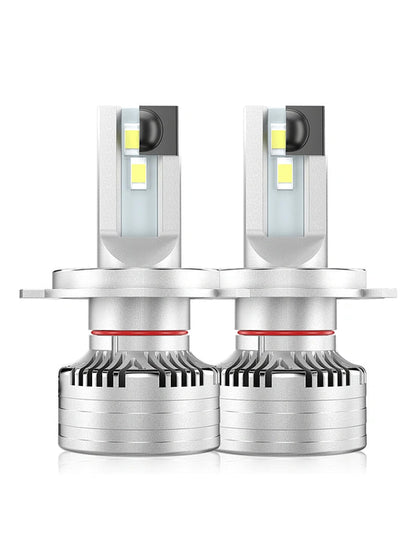 Flex Adventures F5 LED Headlight Bulb Set | H4 Dual Beam | 22,000 Lumen | 6500K | Plug & Play | 12–24V