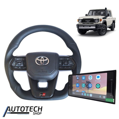 GR 300 Sport Steering Wheel + FREE Toyota OEM Head Unit Toyota Land Cruiser 70 Series