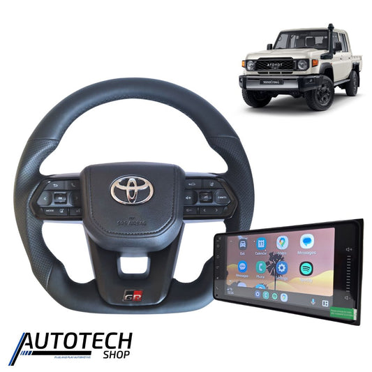 GR 300 Sport Steering Wheel + FREE Toyota OEM Head Unit Toyota Land Cruiser 70 Series