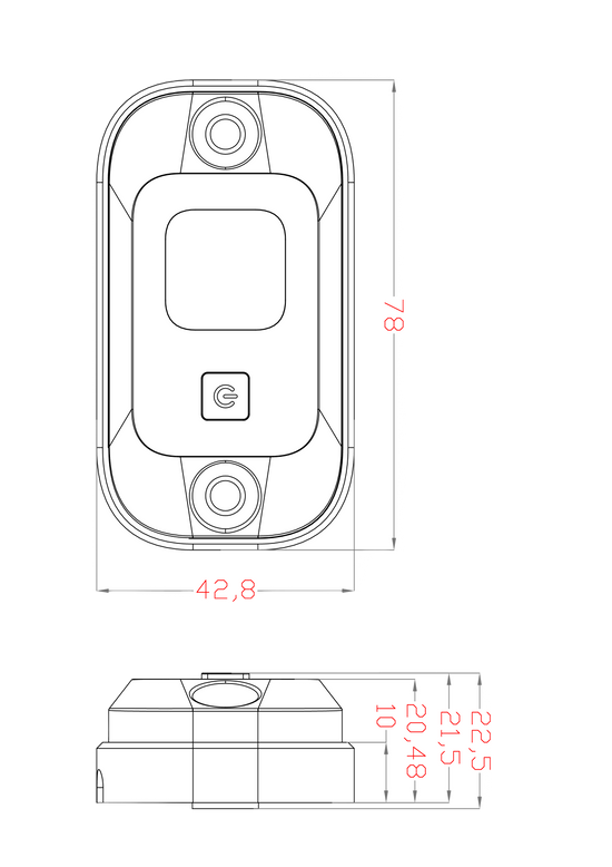 Flex 12V Dual Colour LED Rock Light with Switch