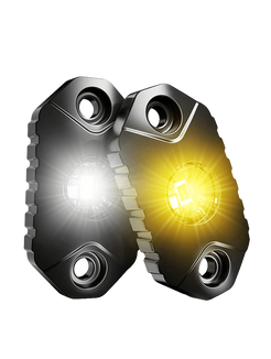 Flex Dual Colour LED Rock Light White & Amber