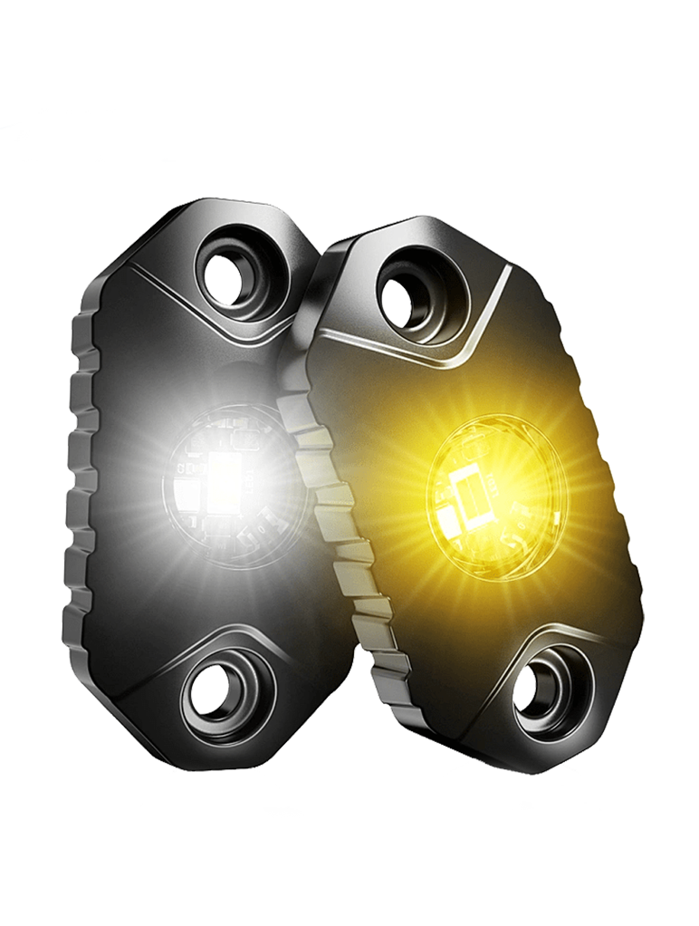 Flex Dual Colour LED Rock Light White & Amber