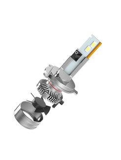 Flex Adventures F5 LED Headlight Bulb Set | H4 Dual Beam | 22,000 Lumen | 6500K | Plug & Play | 12–24V