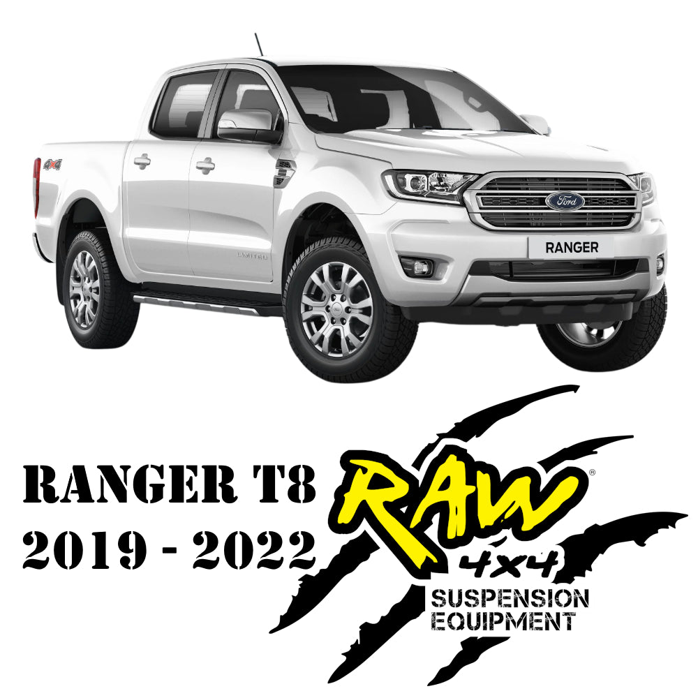 RAW 4x4 Heavy-Duty Suspension Lift Kit – Ford Ranger T8 (2019–2023)