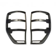Ford Ranger (2012-2021) Tail Light Covers - Matt Black 2 Bar