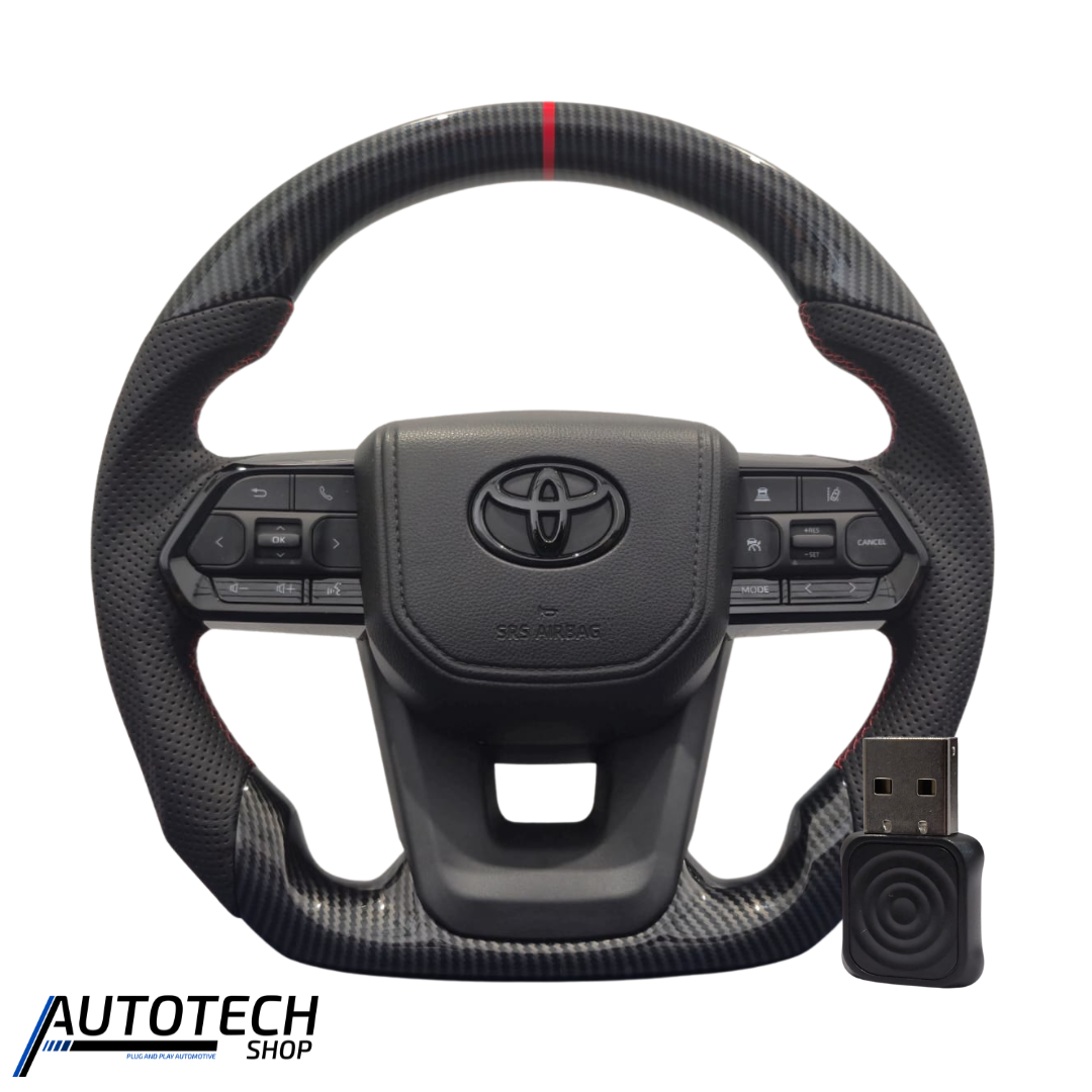 AutoTech Custom Hydrodip Steering Wheel & Wireless CarPlay Combo