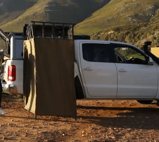 Quick Pitch Quick-en-Suite Box Unit – Hard-Shell Gas-Strut Privacy Cubicle