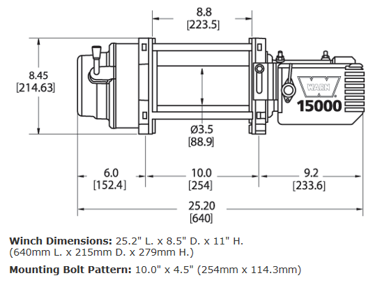 M15 12V HEAVYWEIGHT WINCH - 47801