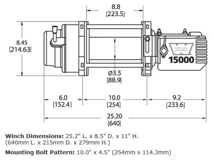 M15 12V HEAVYWEIGHT WINCH - 47801