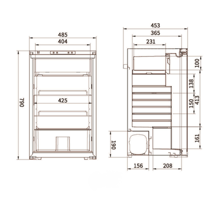 Flex Adventures R85S 82.7L Upright Dual Zone Fridge Freezer | SA's First | Bluetooth | 12V/24V/240V