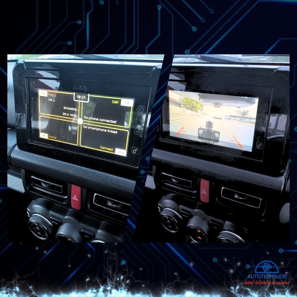 AutoVision Suzuki Jimny 2018+ Nr Plate Reverse Camera Add-On Kit For Factory Radio