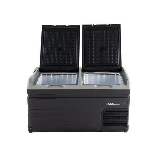 Flex Adventures TW75 75L Dual Zone Portable Fridge Freezer | Bluetooth App Control | 12V/24V/240V