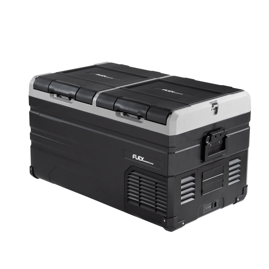 Flex Adventures TW75 75L Dual Zone Portable Fridge Freezer | Bluetooth App Control | 12V/24V/240V