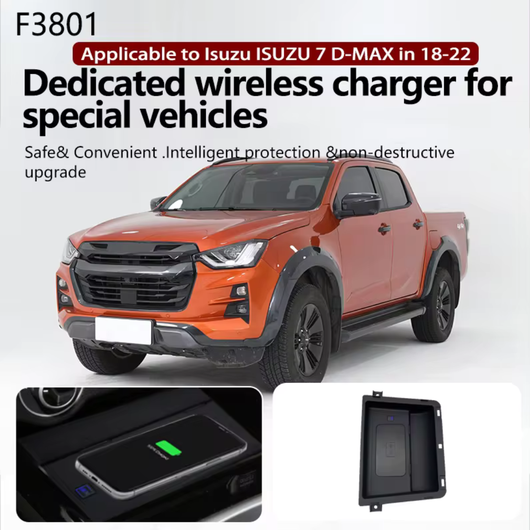 Autotech AutoCharge 18W Wireless Fast Charger for Isuzu D-Max 2023+