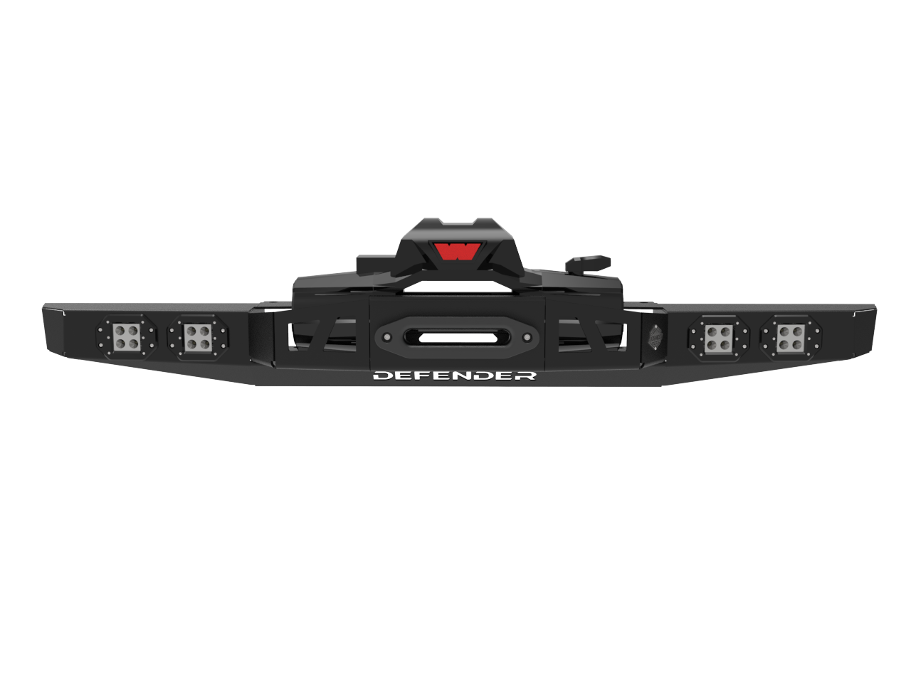 Land Rover Defender 90/110 Stealth Front Bumper | Winch Ready | Fog Lights | 3mm Mild Steel | SA-Made