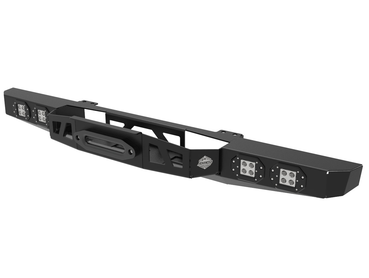 Land Rover Defender 90/110 Stealth Front Bumper | Winch Ready | Fog Lights | 3mm Mild Steel | SA-Made