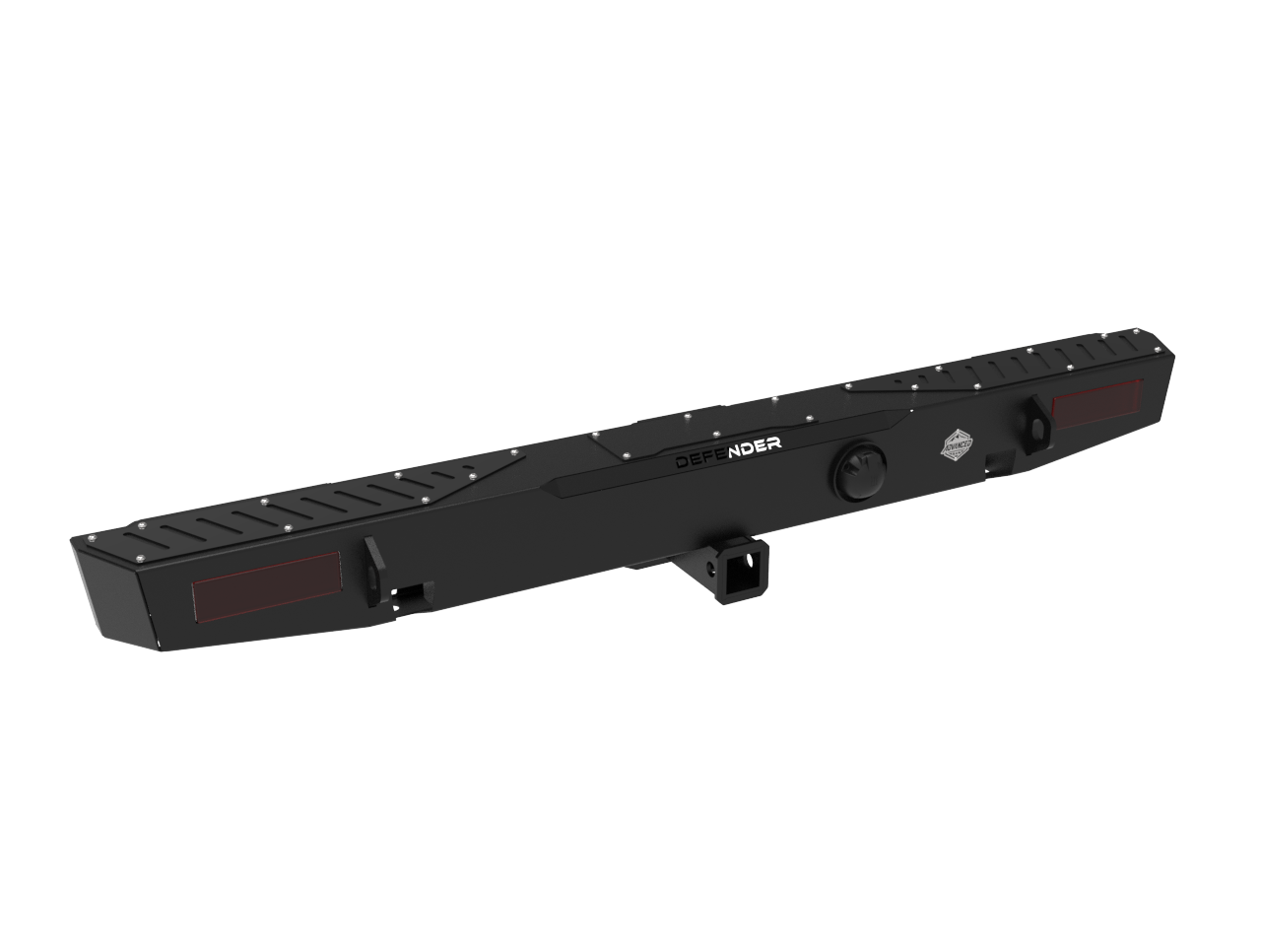 Land Rover Defender 90/110 Rear Bumper & Towbar | Integrated Recovery Points & Rear Lights | 3mm Mild Steel | SA-Made