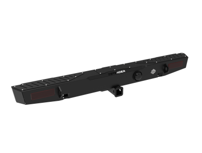 Land Rover Defender 90/110 Rear Bumper & Towbar | Integrated Recovery Points & Rear Lights | 3mm Mild Steel | SA-Made