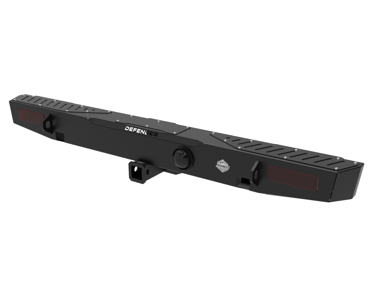 Land Rover Defender 90/110 Rear Bumper & Towbar | Integrated Recovery Points & Rear Lights | 3mm Mild Steel | SA-Made