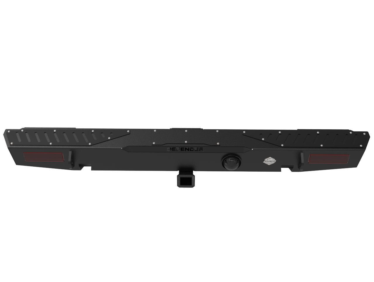 Land Rover Defender 90/110 Rear Bumper & Towbar | Integrated Recovery Points & Rear Lights | 3mm Mild Steel | SA-Made