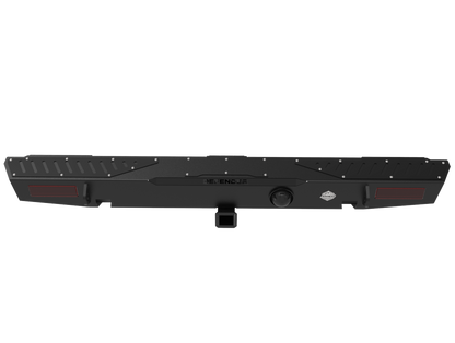 Land Rover Defender 90/110 Rear Bumper & Towbar | Integrated Recovery Points & Rear Lights | 3mm Mild Steel | SA-Made