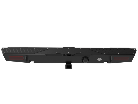 Land Rover Defender 90/110 Rear Bumper & Towbar | Integrated Recovery Points & Rear Lights | 3mm Mild Steel | SA-Made