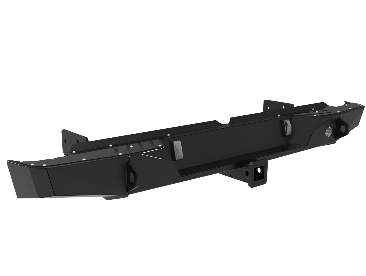 Isuzu D-Max Rear Bumper & Towbar | Integrated Recovery Points & Number Plate Light | 3mm Mild Steel | 2013–2020