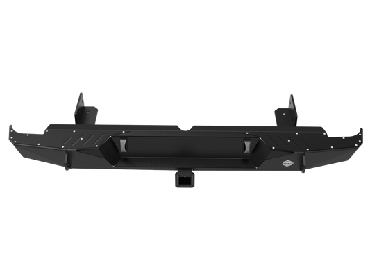 Isuzu D-Max Rear Bumper & Towbar | Integrated Recovery Points & Number Plate Light | 3mm Mild Steel | 2013–2020