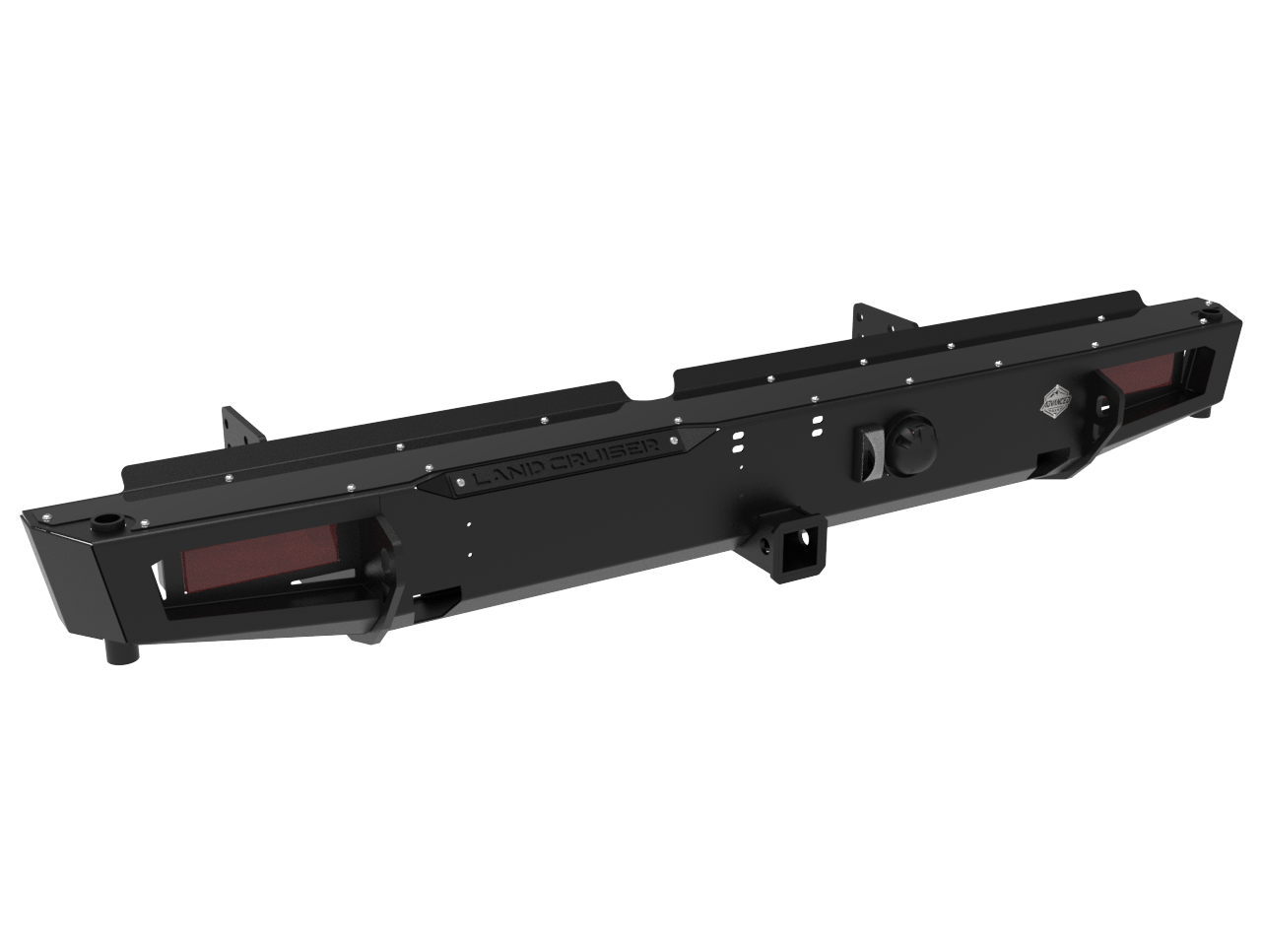 Toyota Land Cruiser 79 Series Spare Wheel Carrier Rear Bumper | Integrated Towbar & Recovery Points | 3mm Mild Steel | SA-Made