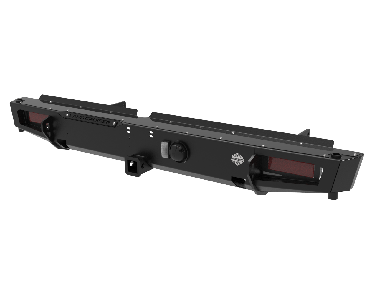 Toyota Land Cruiser 79 Series Spare Wheel Carrier Rear Bumper | Integrated Towbar & Recovery Points | 3mm Mild Steel | SA-Made