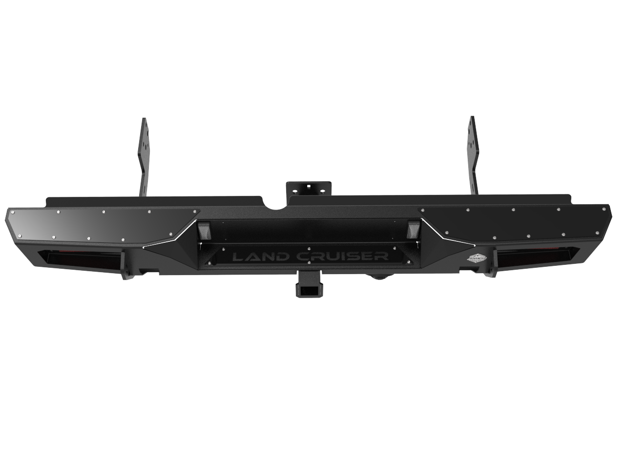 Toyota Land Cruiser 79 Series Rear Bumper with Step | Integrated Towbar & Recovery Points | 3mm Mild Steel | SA-Made