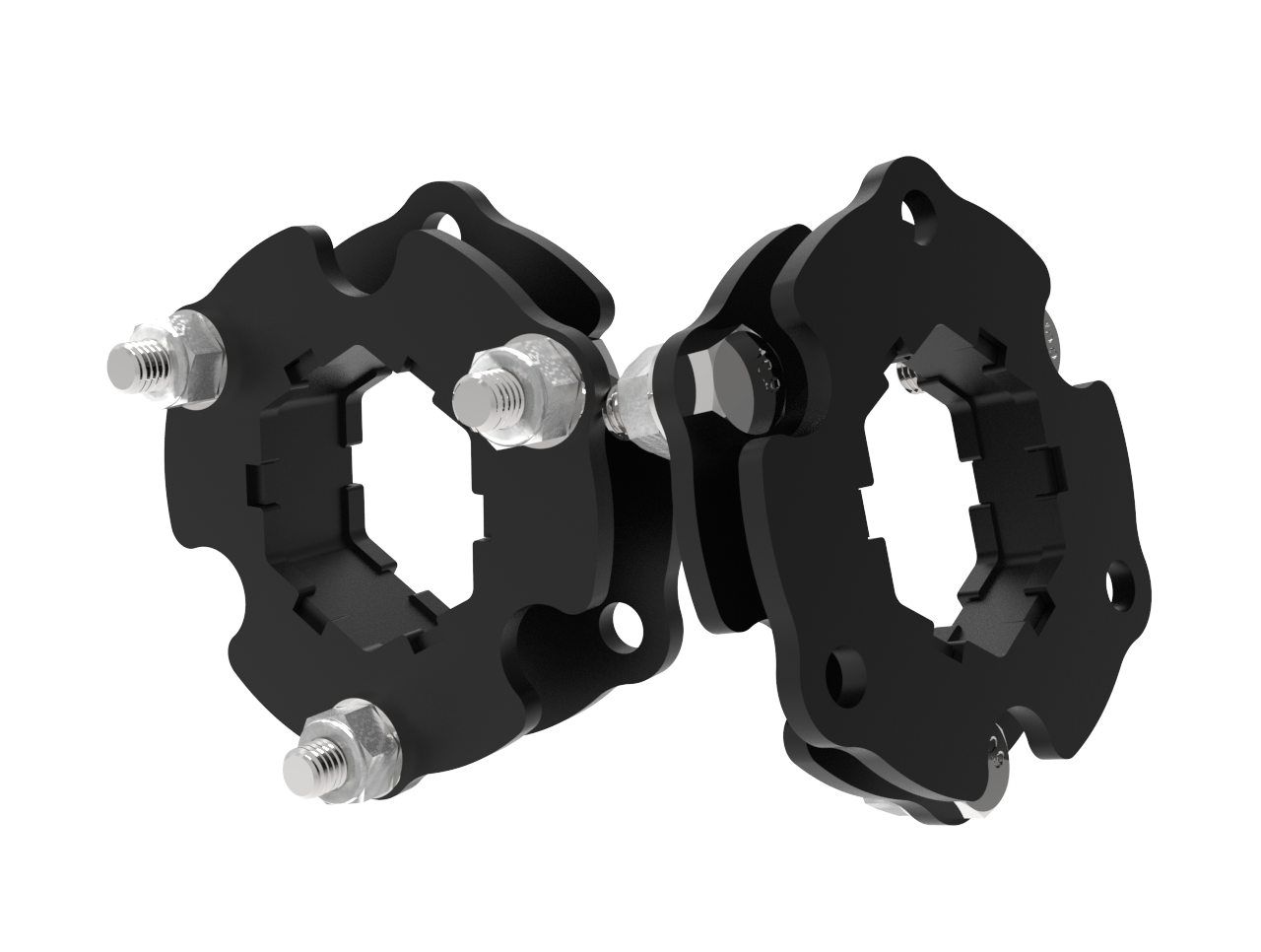 Ford Ranger / Everest T6/T7 Strut Spacers | 20mm | 5mm Mild Steel | 2kg Set | 2012–2022 | SA-Made