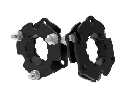 Ford Ranger / Everest T6/T7 Strut Spacers | 20mm | 5mm Mild Steel | 2kg Set | 2012–2022 | SA-Made