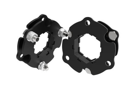 Ford Ranger / Everest T6/T7 Strut Spacers | 30mm | 5mm Mild Steel | 2kg Set | 2012–2022 | SA-Made