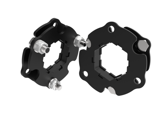 Ford Ranger / Everest T6/T7 Strut Spacers | 30mm | 5mm Mild Steel | 2kg Set | 2012–2022 | SA-Made