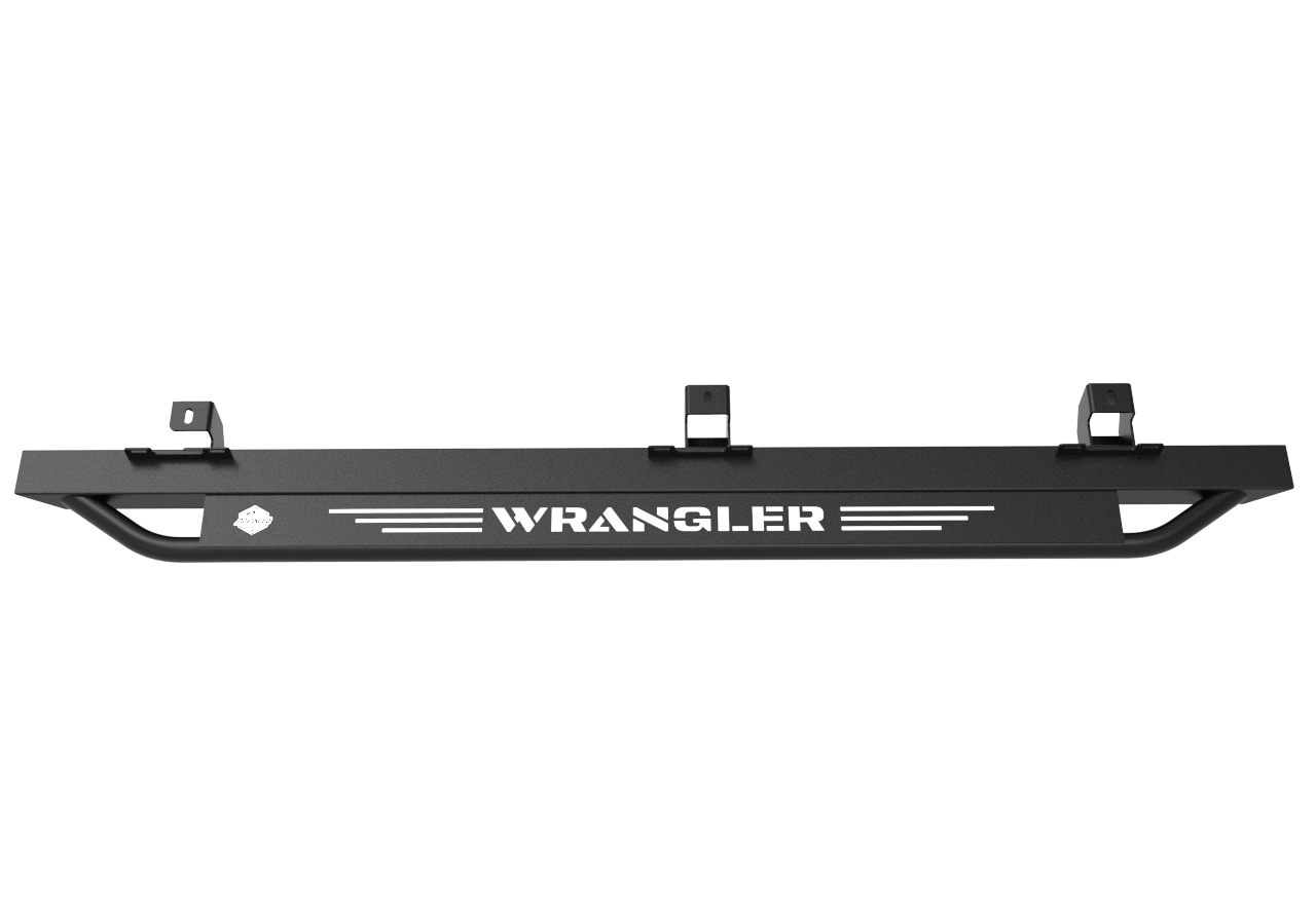 Jeep Wrangler JKU Pipe Step Rock Sliders | 3 & 5mm Mild Steel | 43kg Set | 2007–2017 | SA-Made