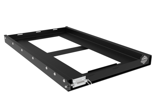 Universal Fridge Slide — Large | 2mm Mild Steel | 130kg Load Rated | Bakkie, Caravan & Trailer Fit