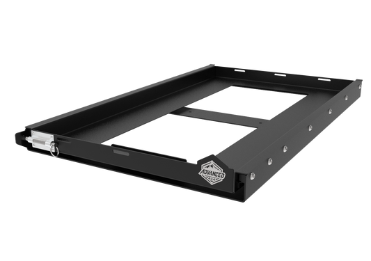 Universal Fridge Slide — Medium | 2mm Mild Steel | 120kg Load Rated | Bakkie, Caravan & Trailer Fit