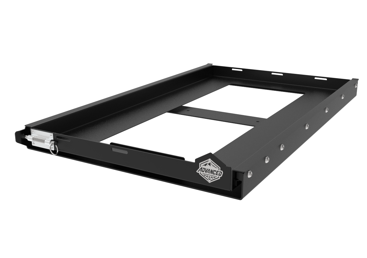 Universal Fridge Slide — Large | 2mm Mild Steel | 130kg Load Rated | Bakkie, Caravan & Trailer Fit