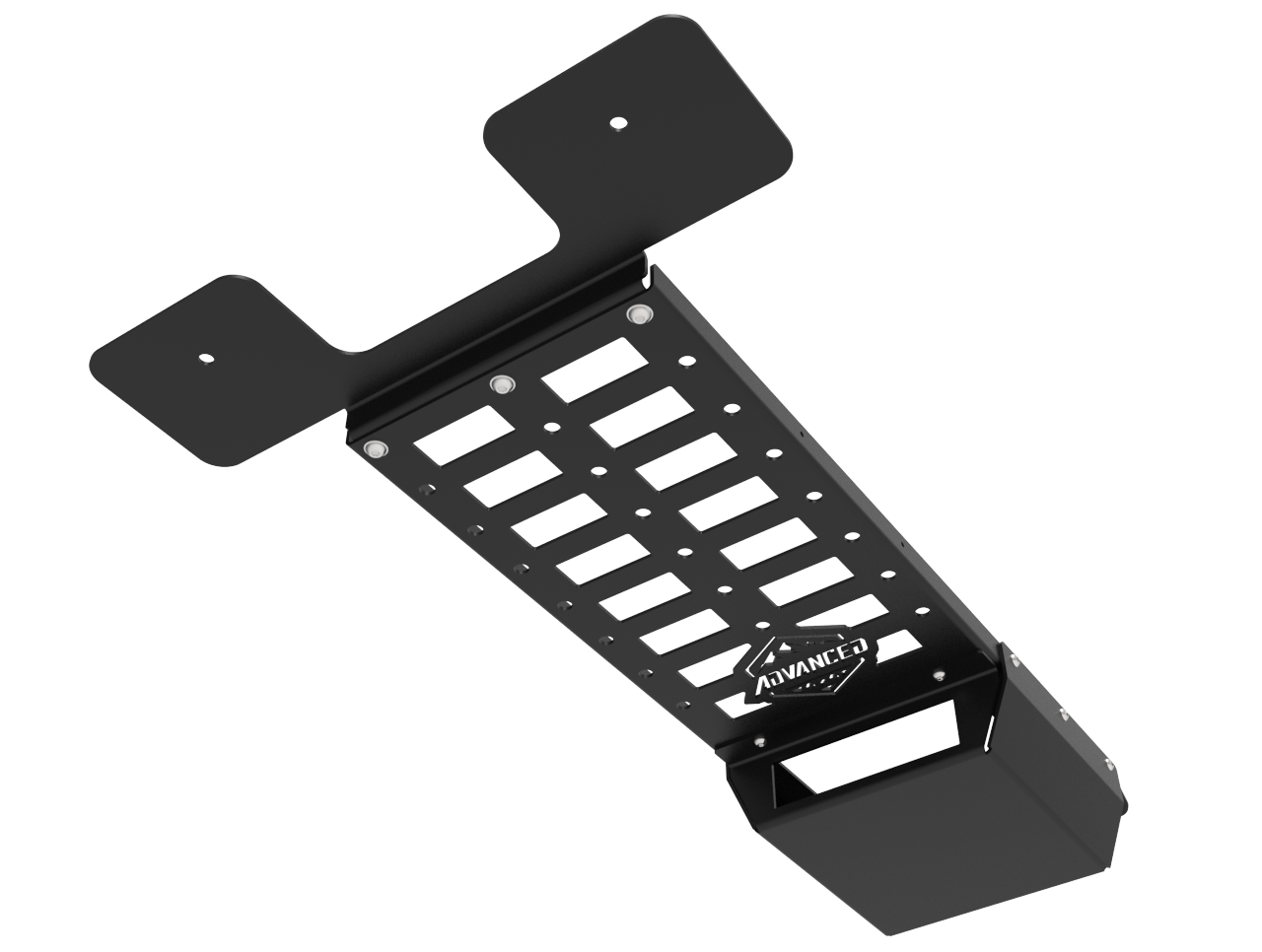 Jeep JK/JKU CB Radio Roof Console MOLLE Panel | 3mm Aluminium | Advanced 4x4