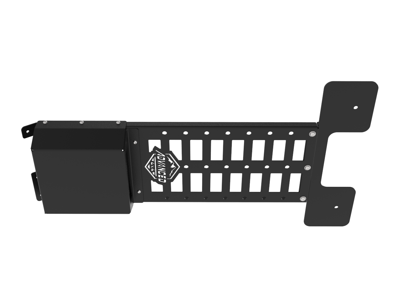 Jeep JK/JKU CB Radio Roof Console MOLLE Panel | 3mm Aluminium | Advanced 4x4