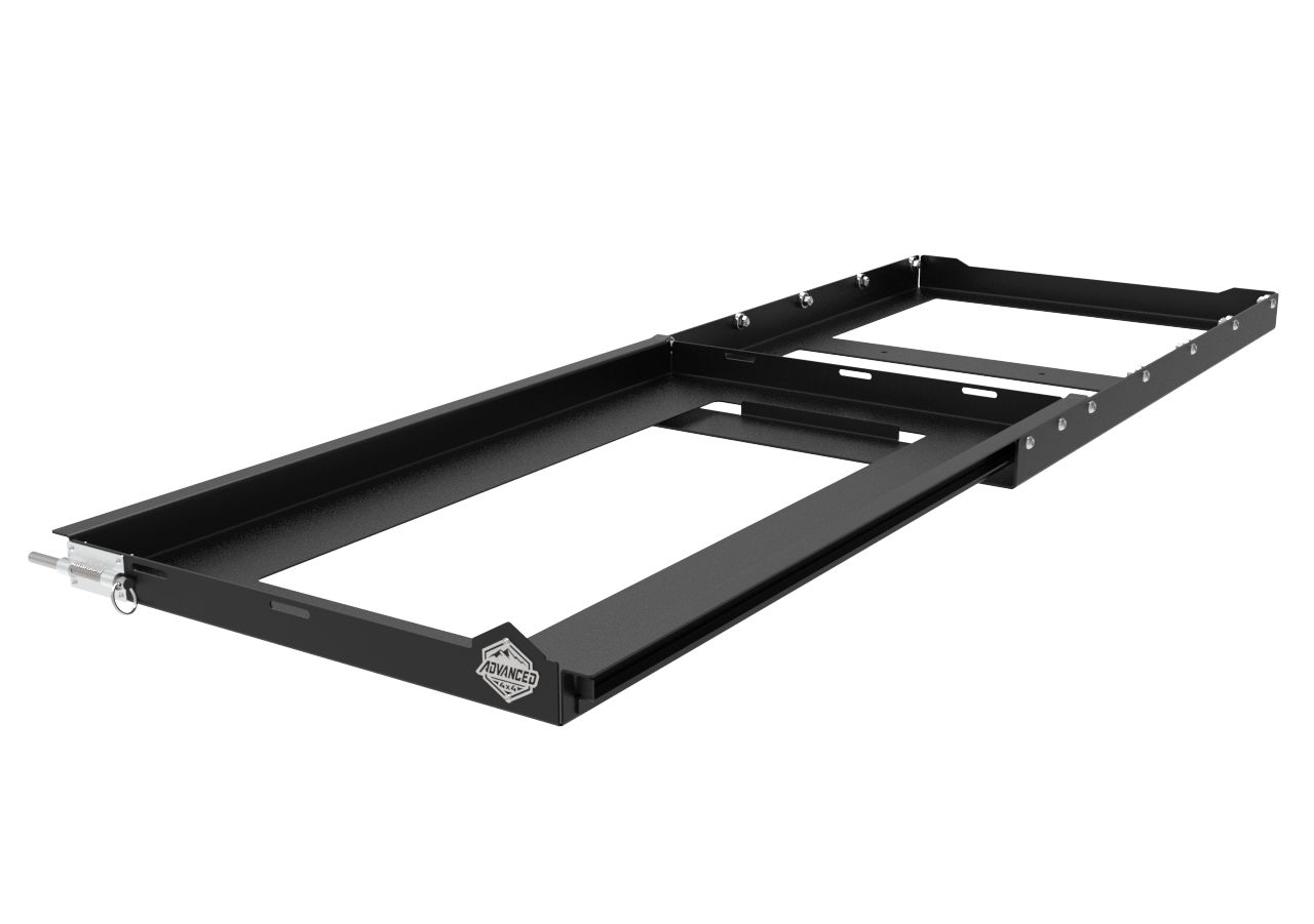 Universal Fridge Slide — Small | 2mm Mild Steel | 110kg Load Rated | Bakkie, Caravan & Trailer Fit