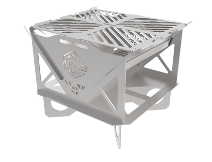 Advanced 4x4 Universal APEX FOLD Flat Braai | 3CR12 Stainless Body & 316 Stainless Grid | Foldable | 4x4 Overlanding & Caravan